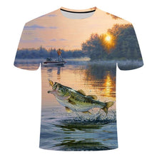 Load image into Gallery viewer, 2019 new men leisure 3d printing t shirt, funny fish printed men and women tshirt Hip hop T-shirt Harajuku Asian size s-6xl