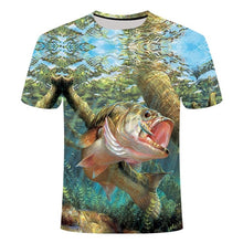 Load image into Gallery viewer, 2019 new men leisure 3d printing t shirt, funny fish printed men and women tshirt Hip hop T-shirt Harajuku Asian size s-6xl