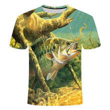Load image into Gallery viewer, 2019 new men leisure 3d printing t shirt, funny fish printed men and women tshirt Hip hop T-shirt Harajuku Asian size s-6xl