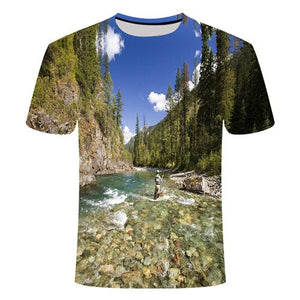 2019 new men leisure 3d printing t shirt, funny fish printed men and women tshirt Hip hop T-shirt Harajuku Asian size s-6xl