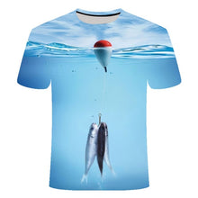 Load image into Gallery viewer, 2019 new men leisure 3d printing t shirt, funny fish printed men and women tshirt Hip hop T-shirt Harajuku Asian size s-6xl