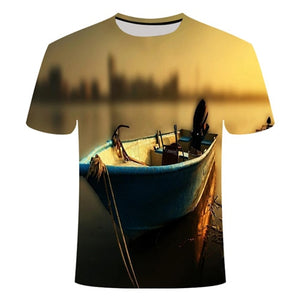 2019 new men leisure 3d printing t shirt, funny fish printed men and women tshirt Hip hop T-shirt Harajuku Asian size s-6xl