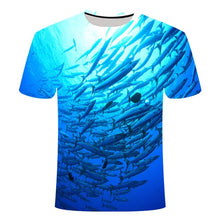 Load image into Gallery viewer, 2019 new men leisure 3d printing t shirt, funny fish printed men and women tshirt Hip hop T-shirt Harajuku Asian size s-6xl