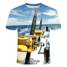 Load image into Gallery viewer, 2019 new men leisure 3d printing t shirt, funny fish printed men and women tshirt Hip hop T-shirt Harajuku Asian size s-6xl
