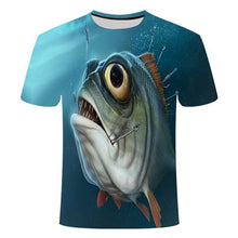 Load image into Gallery viewer, 2019 new men leisure 3d printing t shirt, funny fish printed men and women tshirt Hip hop T-shirt Harajuku Asian size s-6xl