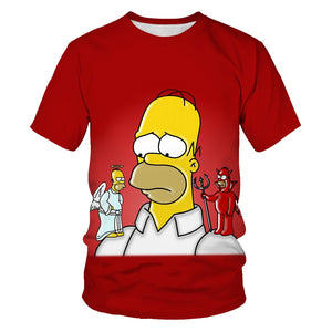 ZUTTER 2019 new T-shirt Simpson printing 3D men's women's T-shirt casual Harajuku cartoon funny T-shirt S-6XL
