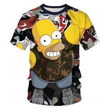 Load image into Gallery viewer, ZUTTER 2019 new T-shirt Simpson printing 3D men&#39;s women&#39;s T-shirt casual Harajuku cartoon funny T-shirt S-6XL