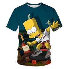 Load image into Gallery viewer, ZUTTER 2019 new T-shirt Simpson printing 3D men&#39;s women&#39;s T-shirt casual Harajuku cartoon funny T-shirt S-6XL