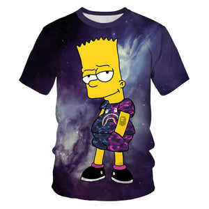ZUTTER 2019 new T-shirt Simpson printing 3D men's women's T-shirt casual Harajuku cartoon funny T-shirt S-6XL
