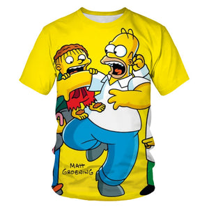 ZUTTER 2019 new T-shirt Simpson printing 3D men's women's T-shirt casual Harajuku cartoon funny T-shirt S-6XL