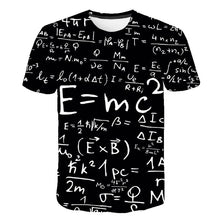 Load image into Gallery viewer, Funny Physics Formula Math T shirt 3D Print O-neck Men&#39;s T-shirts 3D Loose Brand Streetwear Geek Tee shirts Men